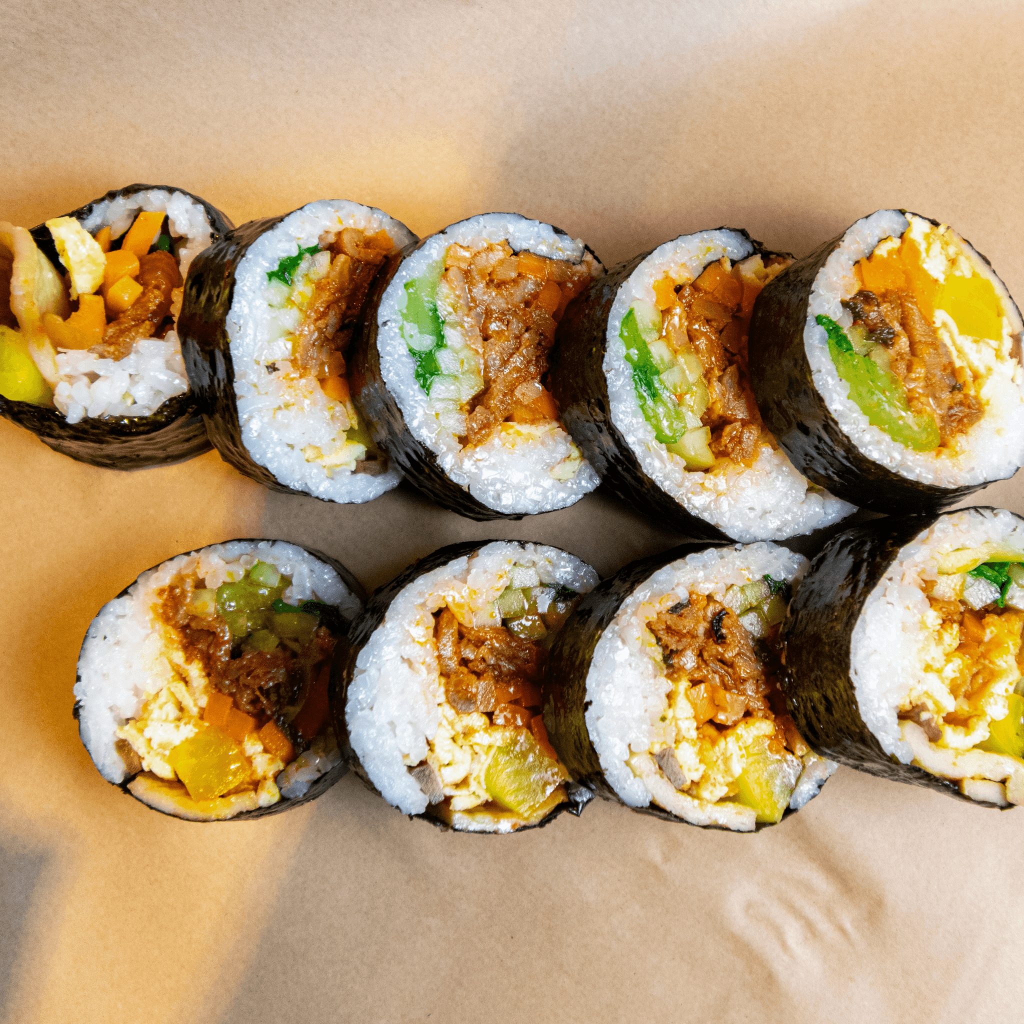 Spicy Pork (Jayuk Bokkeum) Gimbap.