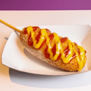 K-Style Corn Dog, Mozzarella and Fish Cake Inside