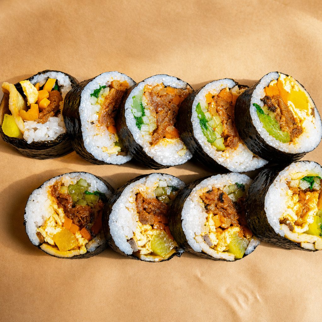 Spicy Pork (Jayuk Bokkeum) Gimbap.