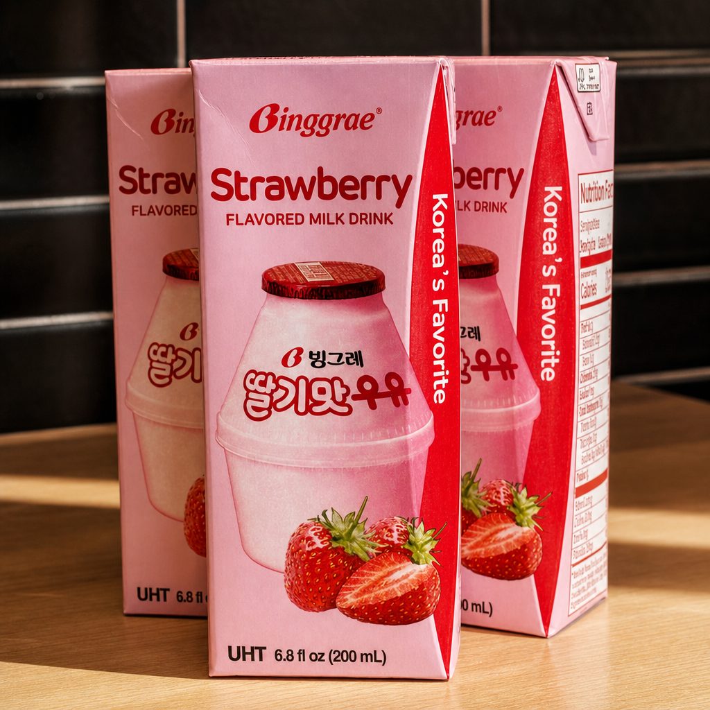 Strawberry Flavored Milk.
